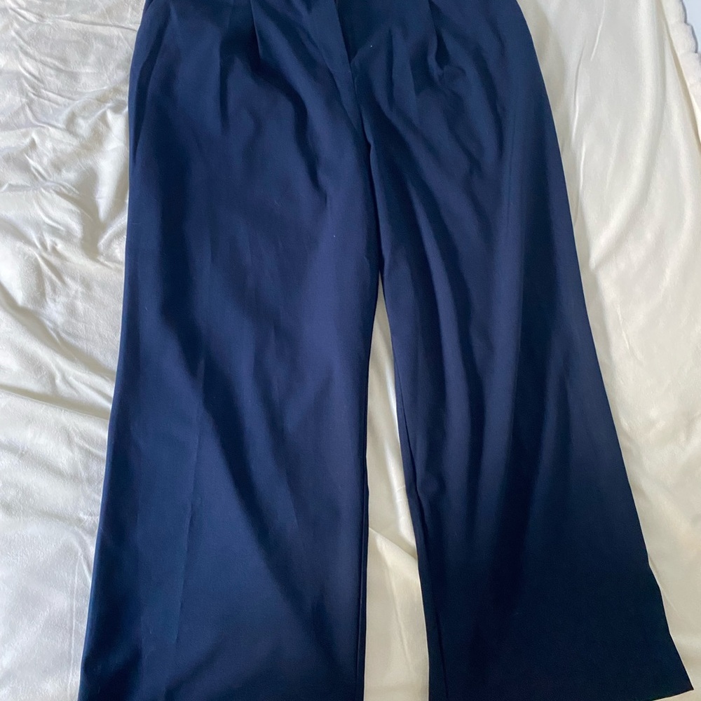 LOFT Navy Wide Leg Women's Pants